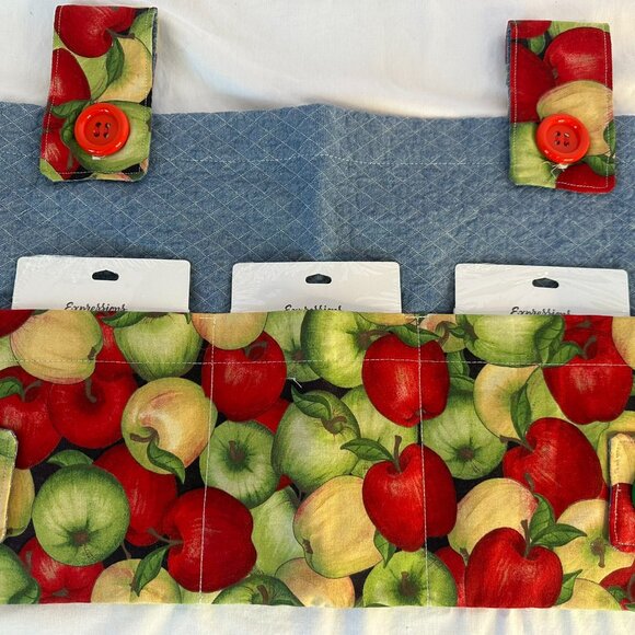 New Walker, Rollater Stroller Tote Bag Caddy w/large top & side buttons Homemade - Picture 4 of 11